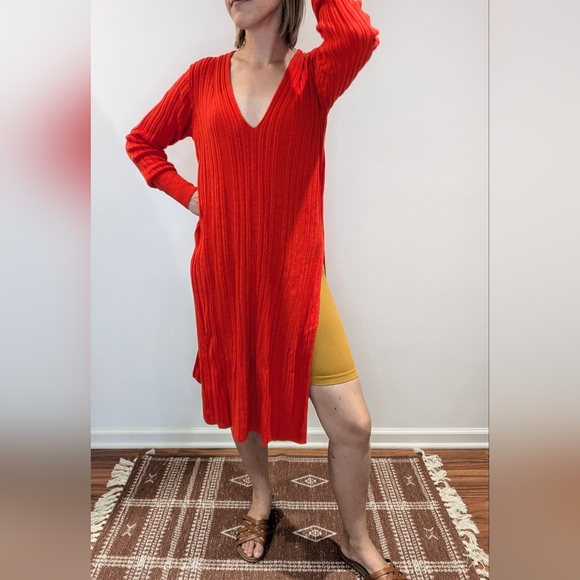 Free People long red tunic 🍒 - Picture 4 of 7